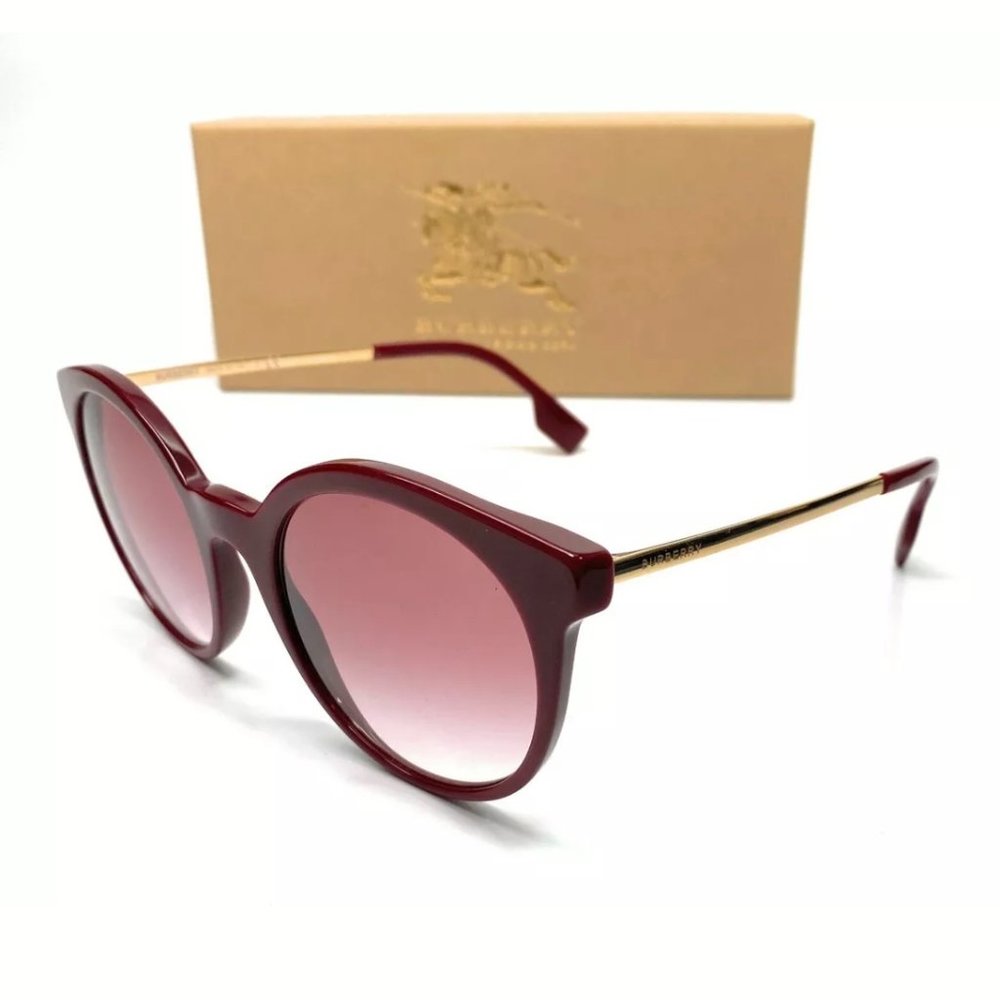 Burberry Women's Bordeaux Round Sunglasses!